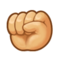 Raised Fist emoji on Samsung